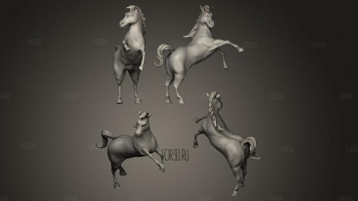 Horse stl model for CNC